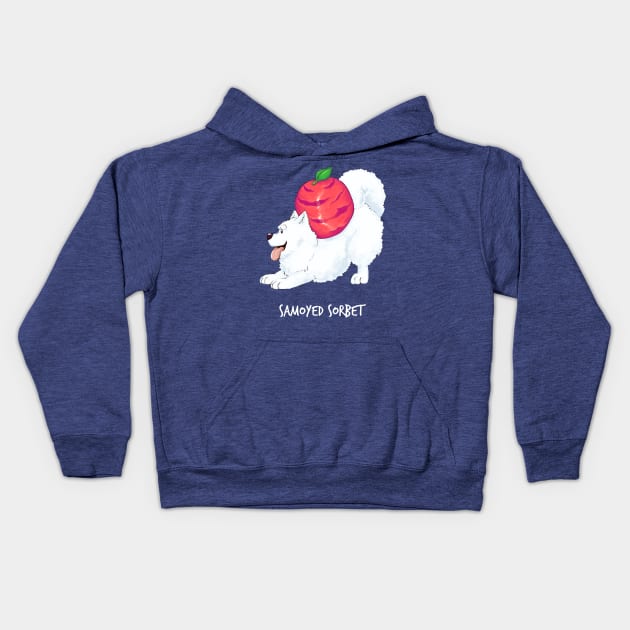 Samoyed Sorbet Kids Hoodie by mcbenik